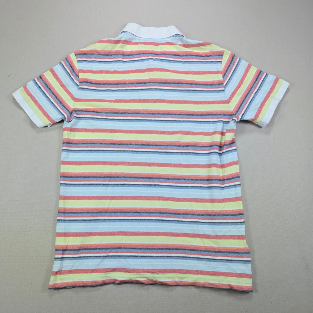 Original Penguin Polo Shirt Striped Short Sleeve Multi Color Mens Size M - Picture 2 of 7